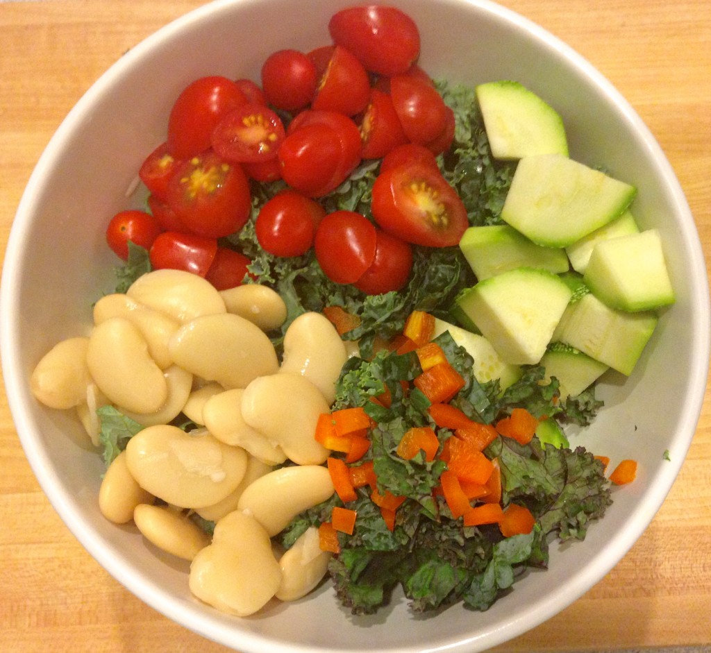 Kale & Zucchini Salad via Kitchen Nomad