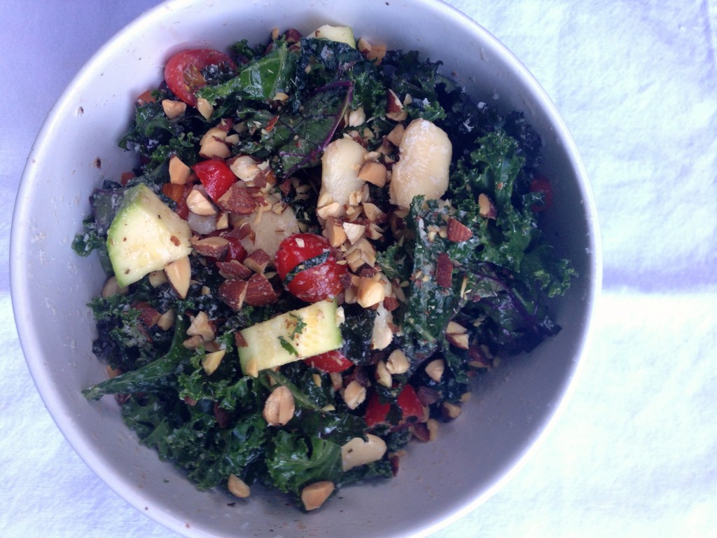 Kale & Zucchini Salad via Kitchen Nomad